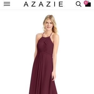 Azazie Cabernet Ginger Size 4